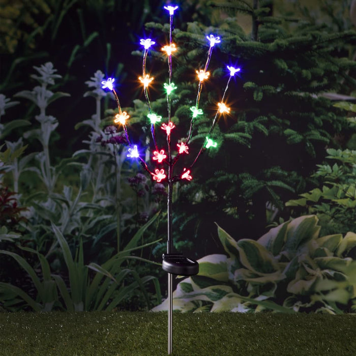 HI Lampada Solare Arbore in Fiore LED con Picchetto Terra 20 Lampadine 429159