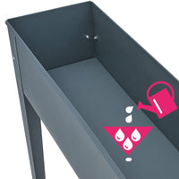 Orto da terra erbe aromatiche, verdura, frutta o fiori piante da arredo 98,5 cm grigio antracite 08_0000309