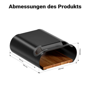 supporto a parete per bicicletta nero 25,6 x 30 x 11,4 cm fino a 25 kg, portabici universale, in sospensione, per tubi orizzontali Ø 55 mm e manubri larghi 500 mm