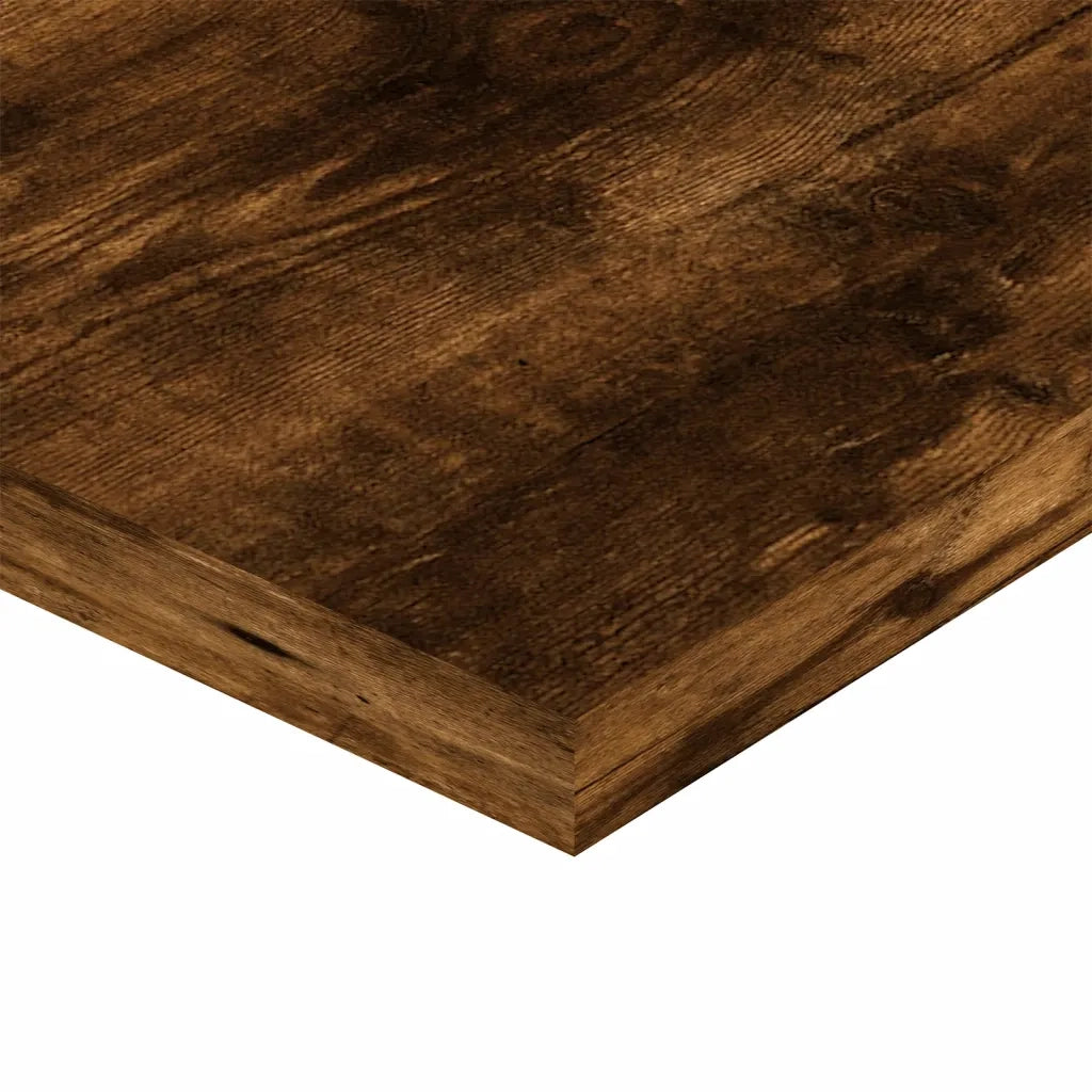 Mensole Parete 4pz Rovere Fumo 60x20x1,5 cm Legno Multistrato 838231