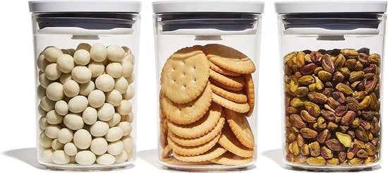 Set di Contenitori a Cassetta 3 in 1 Mini Sferici POP per la Cucina