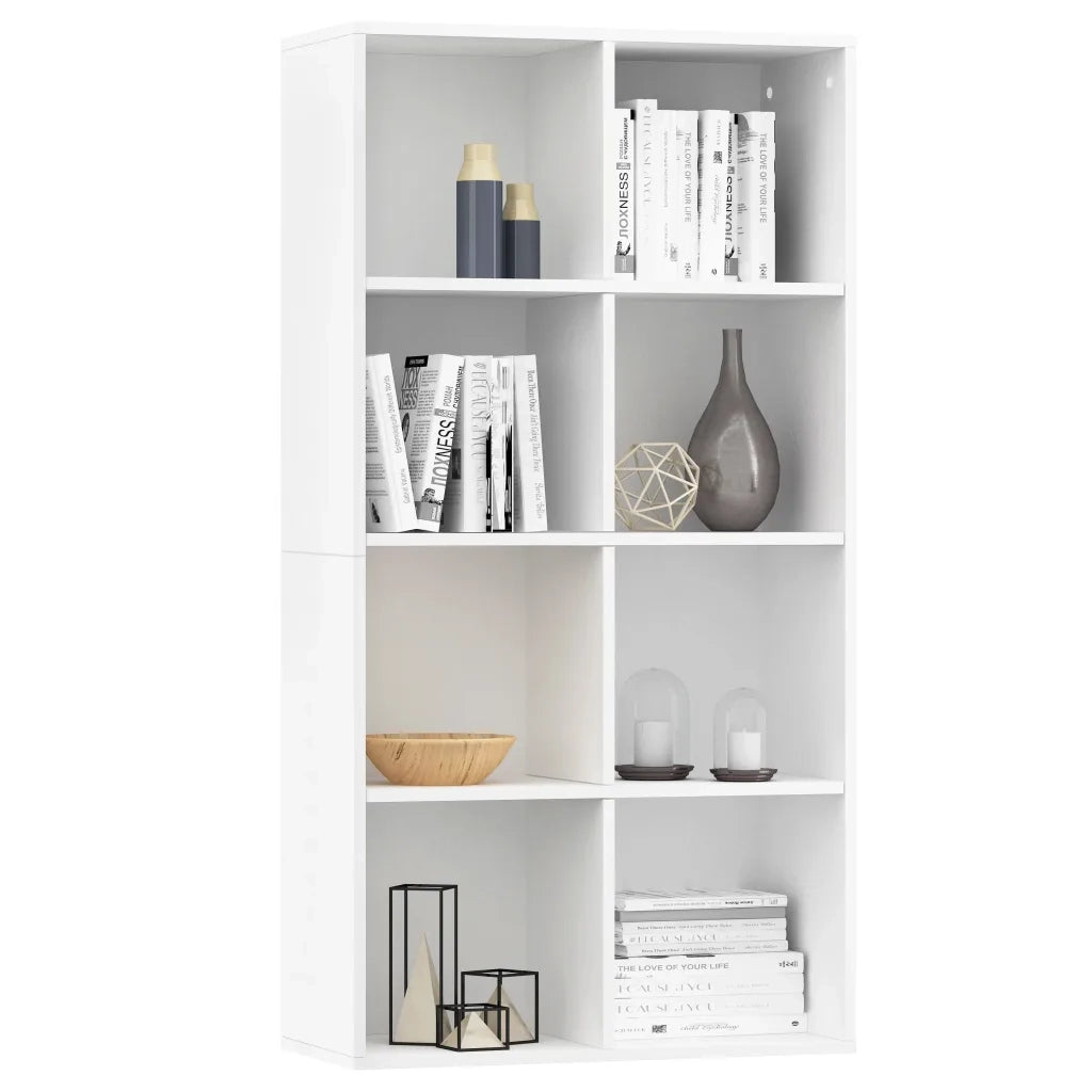 Libreria/Credenza Bianca 66x30x130 cm in Legno Multistrato 800153