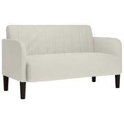 Divano | Divano da soggiorno | Sofa Divanetto Crema 109 cm in Velluto
