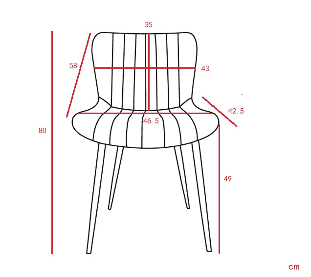 Sedie da Pranzo in Similpelle Nere, Set 4 Pezzi ¨C MINIMAL ¨C Design Moderno con Schienale Imbottito
