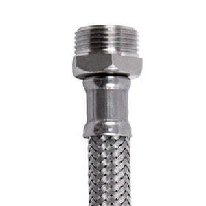 Flessibile in acciaio inox 3/4â€ m - f con curva