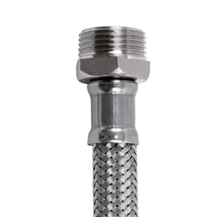 Flessibile in acciaio inox 3/4â€ m - f con curva