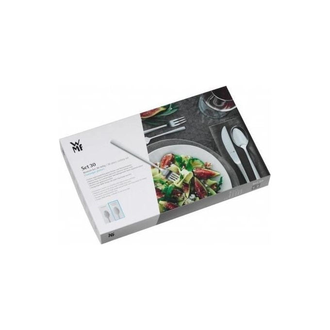 WMF 11.5891.6330 Corvo Set di Posate 30 Pezzi per 6 Persone in Acciaio Inox Cromargan Protect Opaco Lavabile in Lavastoviglie colore Argento