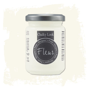 Fleur Pittura Chalky Look Colore Opaco Gessoso Shabby Legno Metallo Pareti Pelle Formato: 330 ml, Colore: Chalk White
