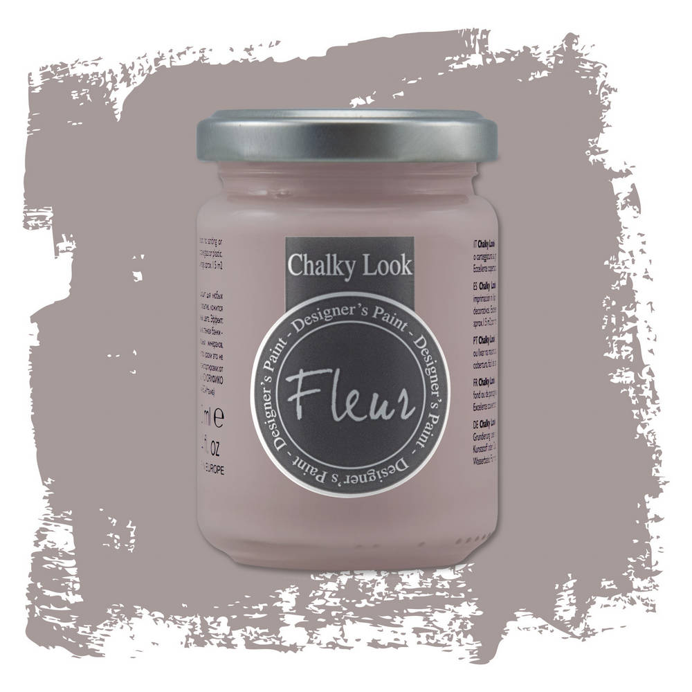 Fleur Pittura Chalky Look Colore Opaco Gessoso Shabby Legno Metallo Pareti Pelle Formato: 330 ml, Colore: Indian Elephant