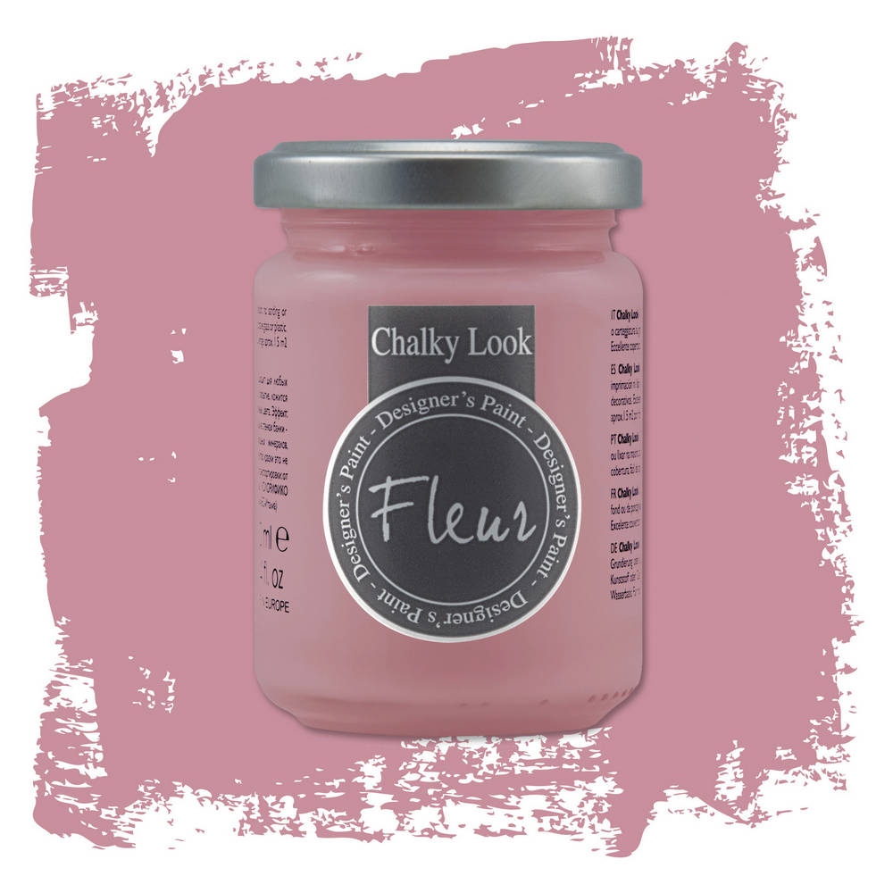 Fleur Pittura Chalky Look Colore Opaco Gessoso Shabby Legno Metallo Pareti Pelle Formato: 330 ml, Colore: Elegant Rose