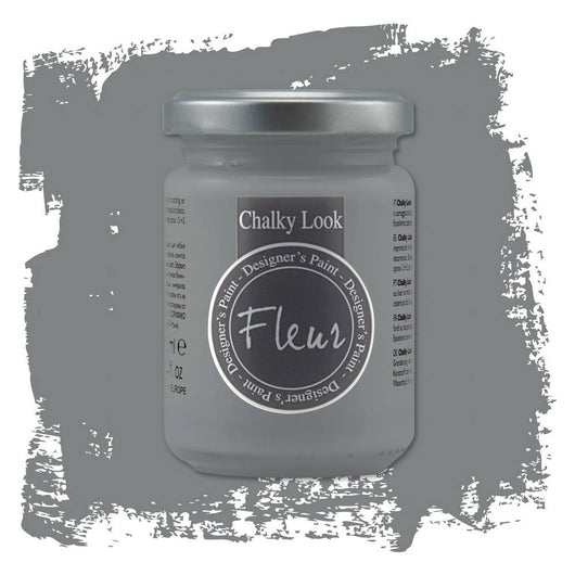 Fleur Pittura Chalky Look Colore Opaco Gessoso Shabby Legno Metallo Pareti Pelle Formato: 330 ml, Colore: Smoky