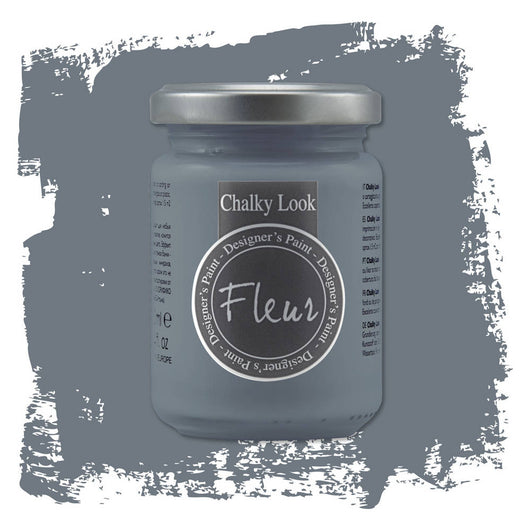 Fleur Pittura Chalky Look Colore Opaco Gessoso Shabby Legno Metallo Pareti Pelle Formato: 130 ml, Colore: Whale Song