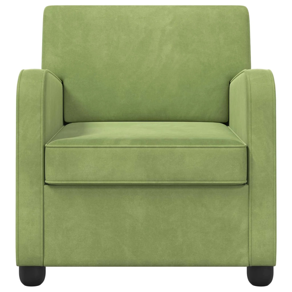 Poltrona Verde chiaro Velluto 42043415