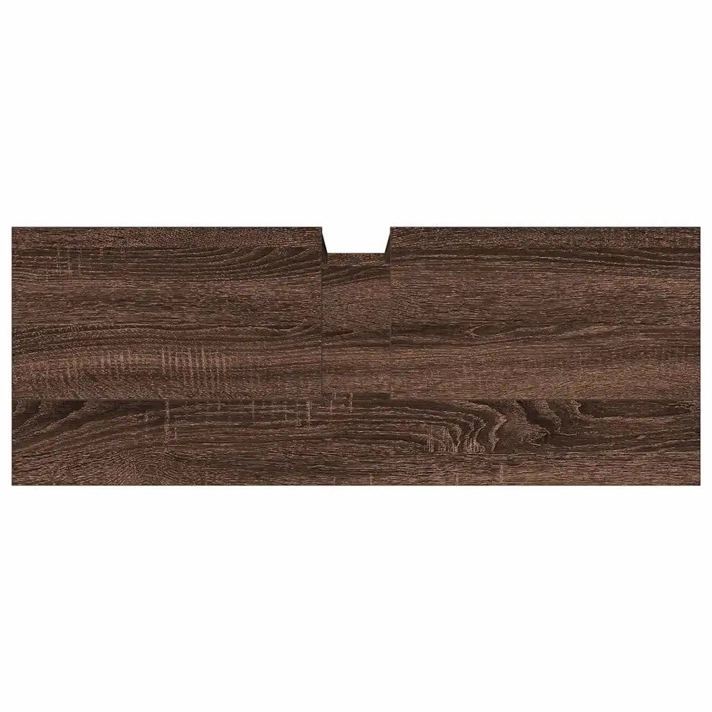 Mobile Lavabo | Armadio Lavabo Bagno Rovere Marrone 80x30x60cm Legno Multistrato