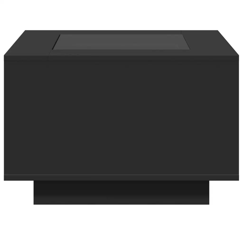 vidaXL Tavolino Salotto con LED Rovere Fumo 60x60x40 cm Multistrato