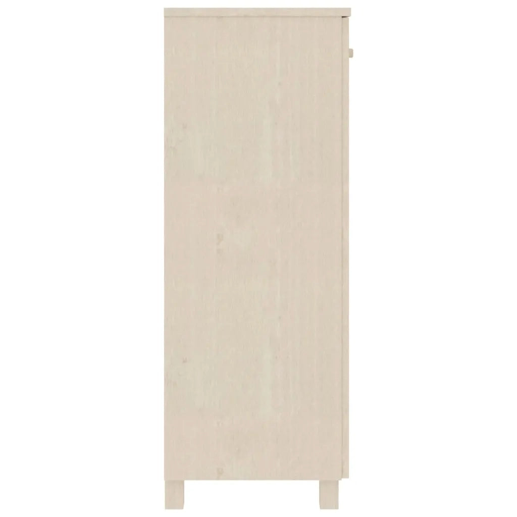 Scarpiera HAMAR ambra 85x40x108 cm in Legno Massello di Pino 340516