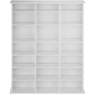 Mobile scaffale libreria porta CD/DVD 136,5 cm bianco 08_0000228