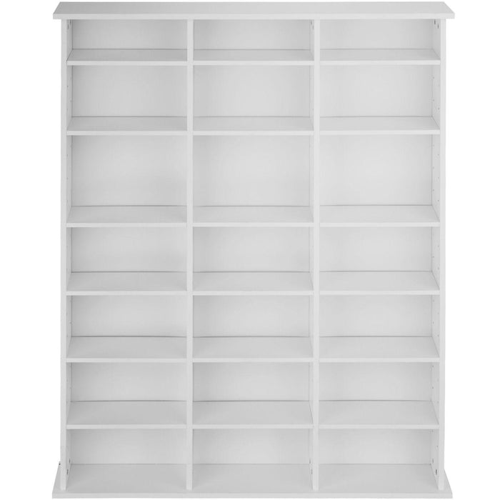 Mobile scaffale libreria porta CD/DVD 136,5 cm bianco 08_0000228