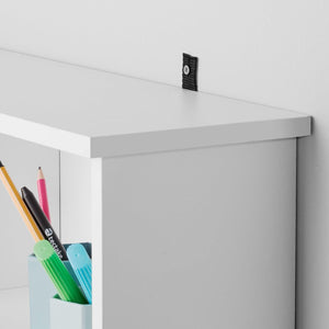 Mobile scaffale libreria porta CD/DVD 136,5 cm bianco 08_0000228