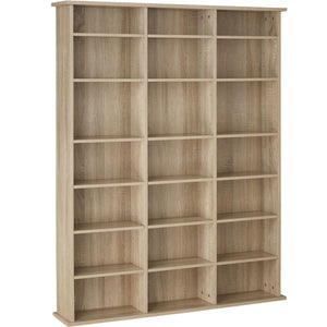Mobile scaffale libreria porta CD/DVD 136,5 cm marrone 08_0000232