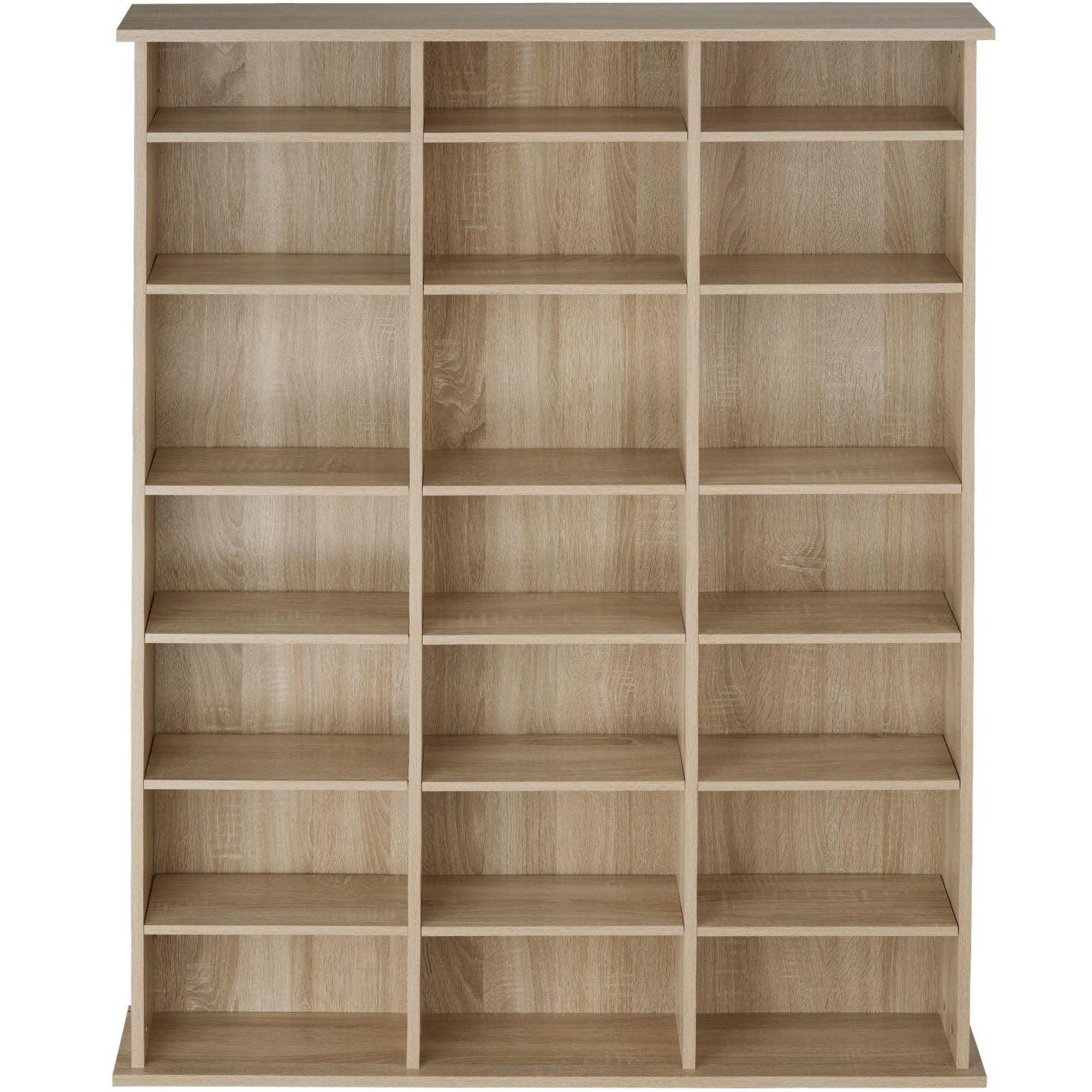 Mobile scaffale libreria porta CD/DVD 136,5 cm marrone 08_0000232