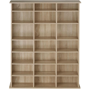 Mobile scaffale libreria porta CD/DVD 136,5 cm marrone 08_0000232