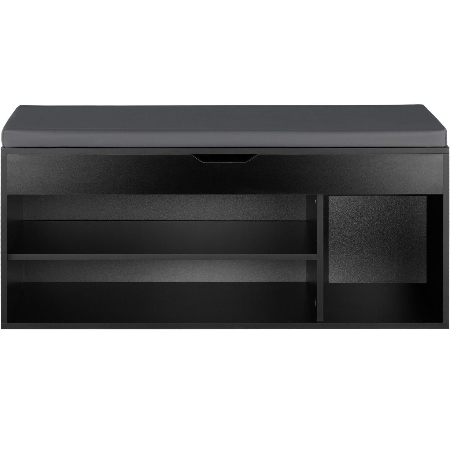 Scarpiera con cuscino seduta 104 cm nero 08_0000260