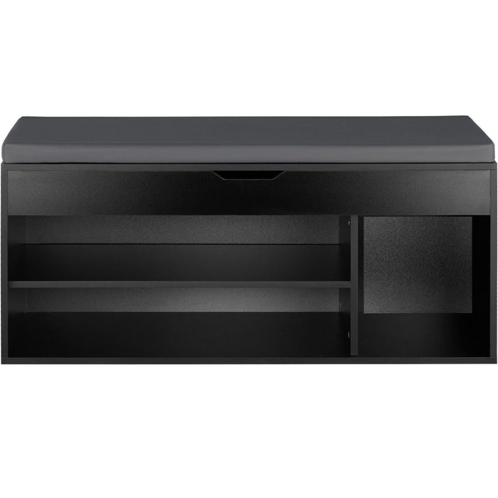 Scarpiera con cuscino seduta 104 cm nero 08_0000260