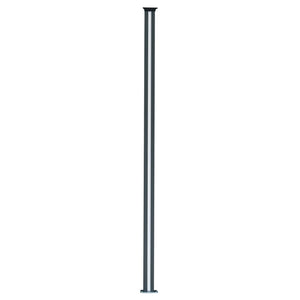 Pannelli Recinzione x4 + 5 Pali Alluminio LED Grigio Doghe PVC 185cm