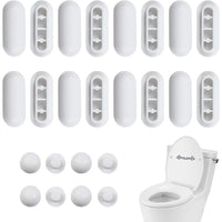 Chausa 24 st ck wc-sitz-puffer, wc sitz d mpfer, wc-sitzsto f ng