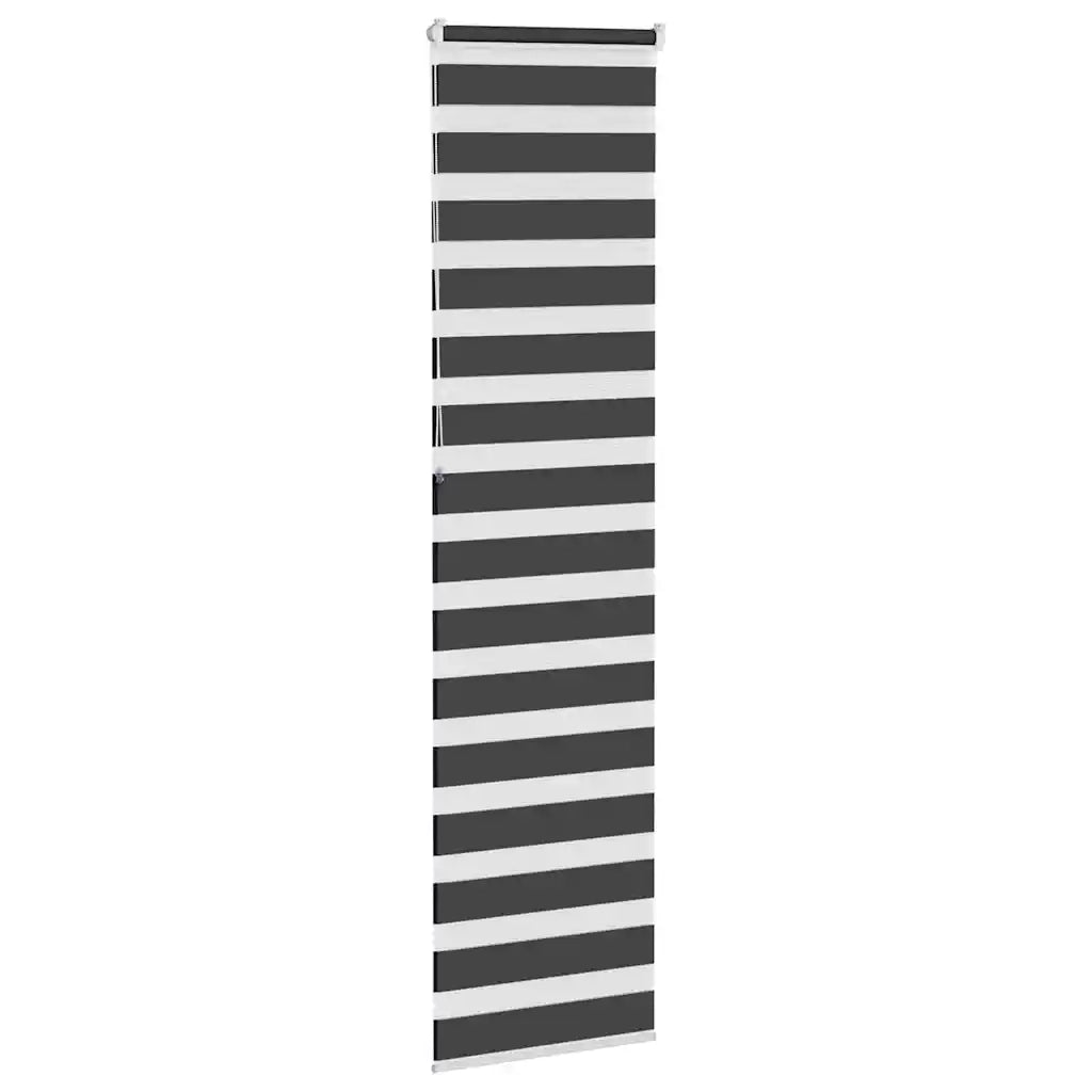 Tenda a Rullo Zebra Nero Larghezza Tessuto 45,9 cm Poliestere 4014277