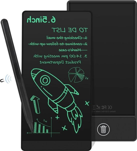 Tavolo da Disegno Portatile 65 Pollici LCD - Stilo Magnetico - Registrazione Rapida di Note e Calcoli