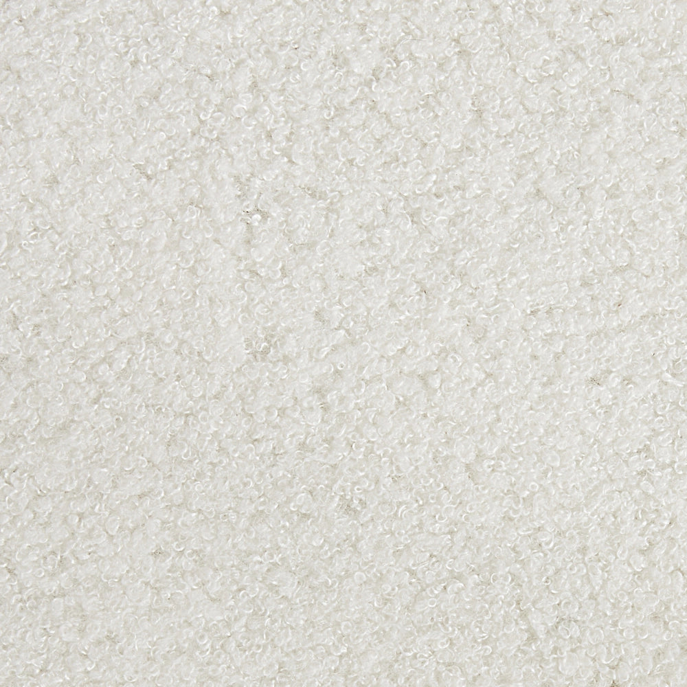 Set di 2 sedie per sala da pranzo Boucle bianco Gambe in acciaio nero Sedute per sala da pranzo di design moderno