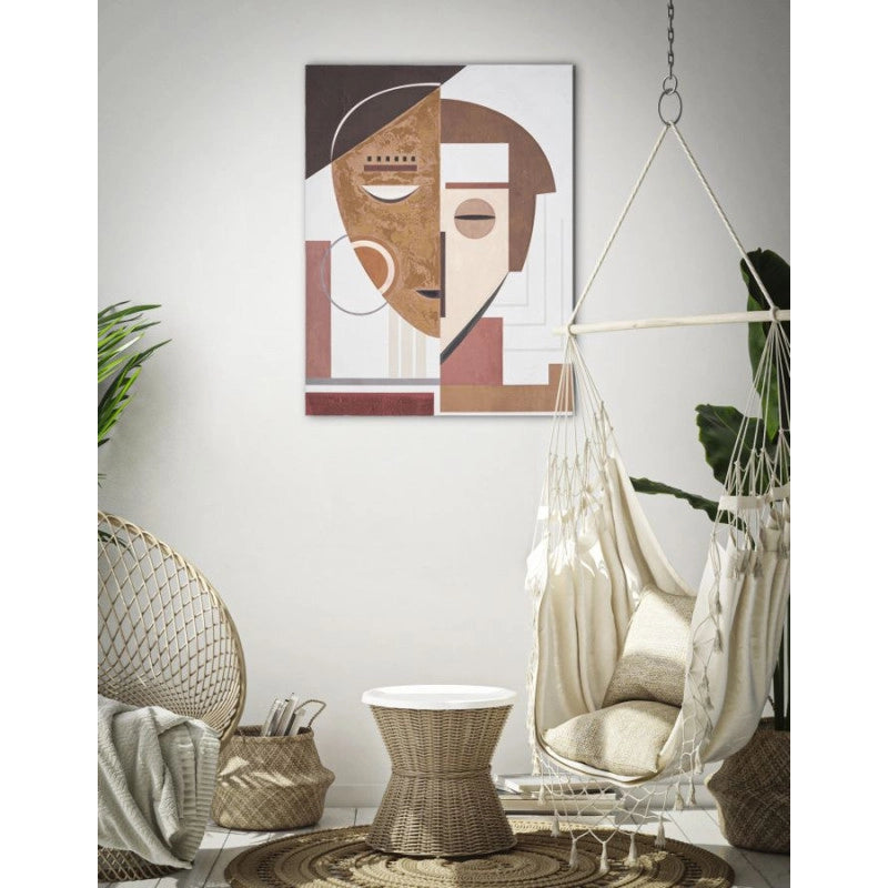 Dipinto Su Tela Ethnic Face cm 60x2,7x80