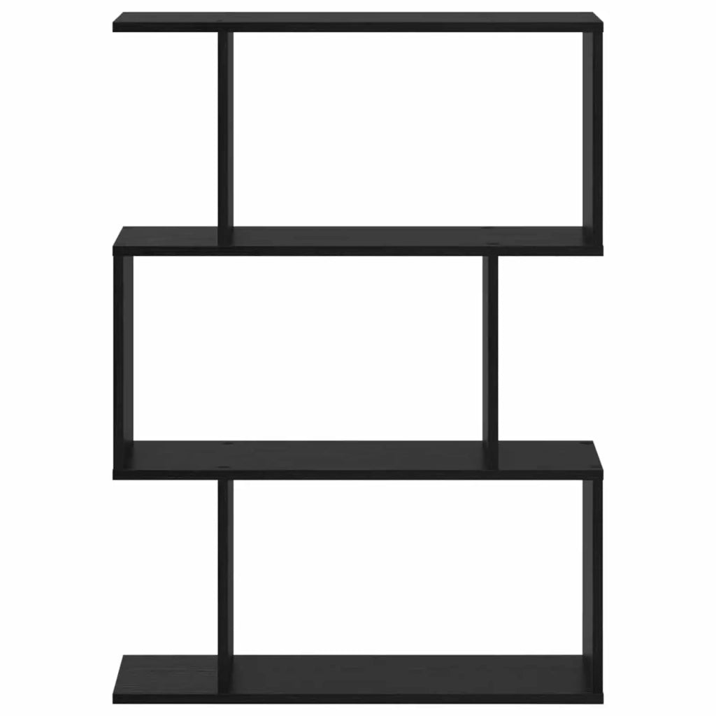 Armadio per Libri 3 livelli 70 x 24 x 97 cm Rovere Nero 879671