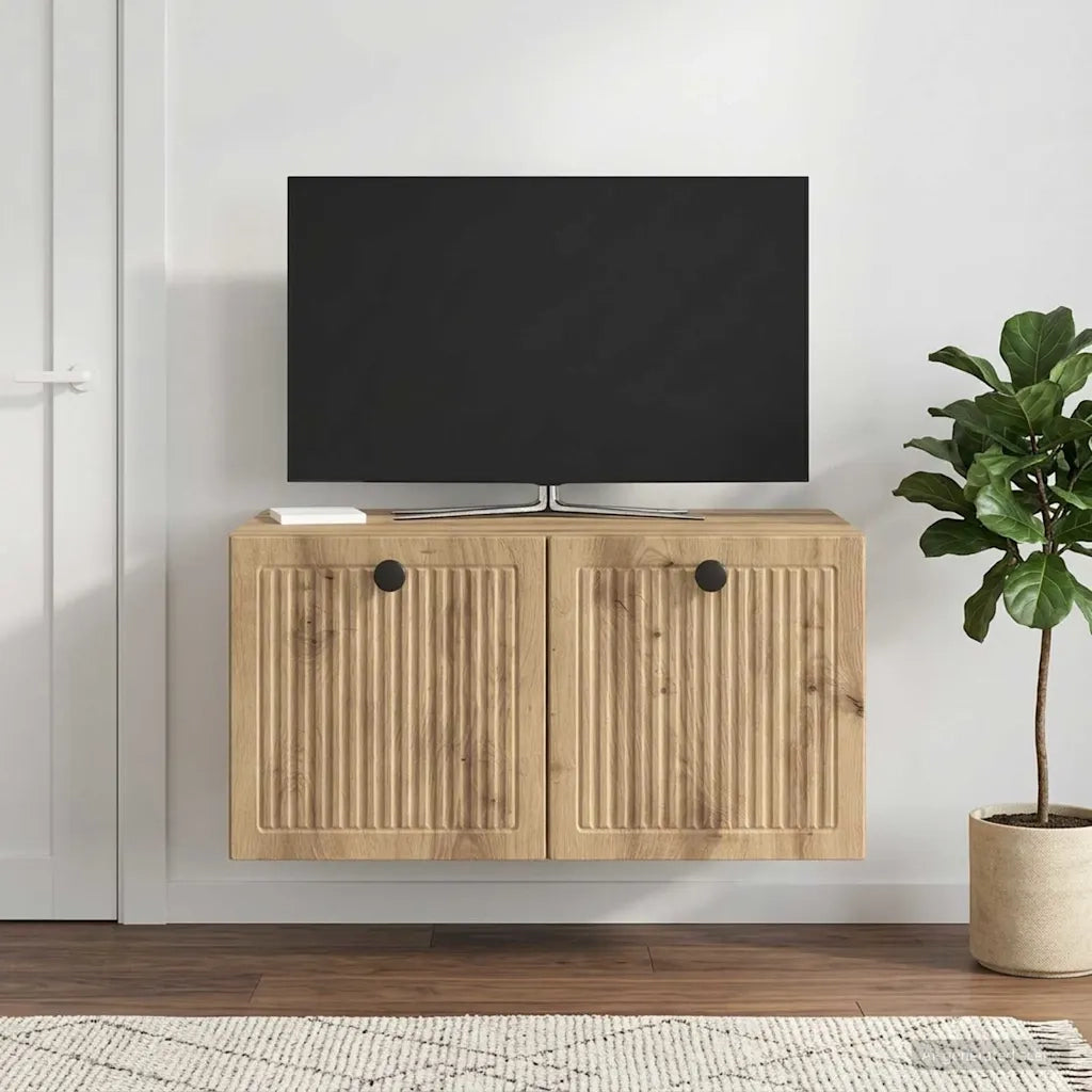 Mobile Porta TV da Muro Rovere Artigianale 59,5 x 41 x 30 cm 898004