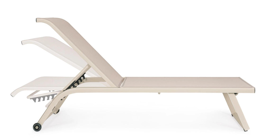 LETTINO CON RUOTE TAYLOR DA ESTERNO WHISPER 70X182X 91.5HCM