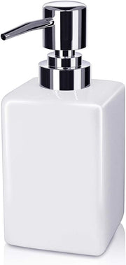 Dispensatore di sapone - ceramica - manuale - regolabile - 1 pezzo - bianco - ceramica