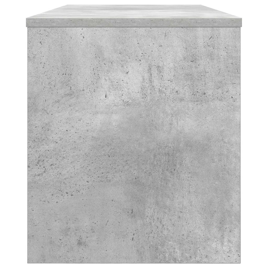 Mobile porta TV rettangolare moderno con pratico contenitore 100 x 35 x 40 cm legno ingegnerizzato grigio cemento 02_0058356