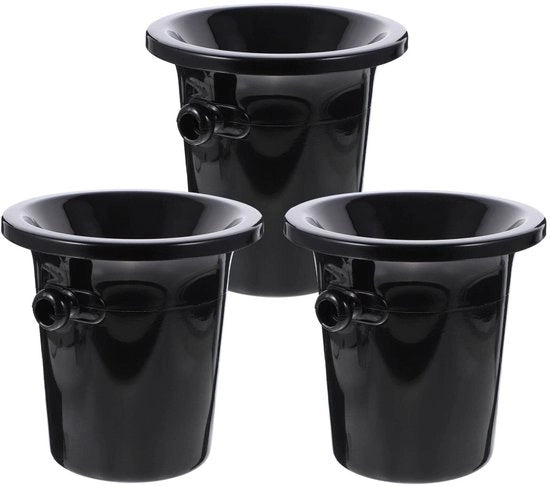 Sistema per assaggiare vino 3 pezzi - Wijnproeverij - Imbuto di scarico - Contenitore per schiuma - Nero - Kunststof - Progettato per resistere alle macchie - Imbuto per vino