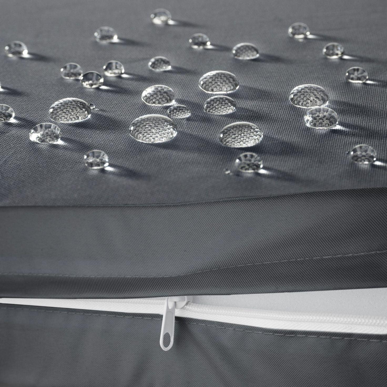 Lettino prendisole sdraio arredo giardino 5 posizioni grigio 08_0000226