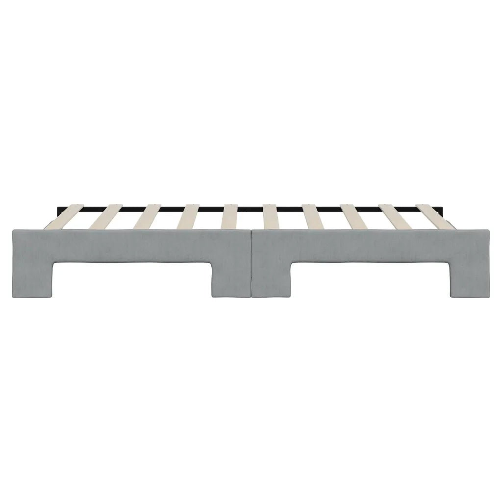 Divano Letto con Letto Estraibile-Sofa Letto-Daybed Grigio Chiaro 90x190 Tessuto 928460