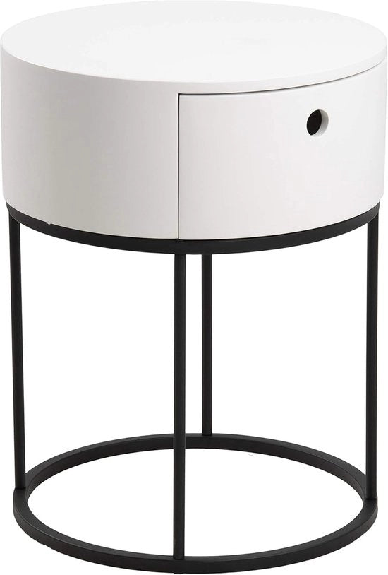 Cassettiere in legno - Bianco - 1 pezzo - 51 x 40 x 40 cm