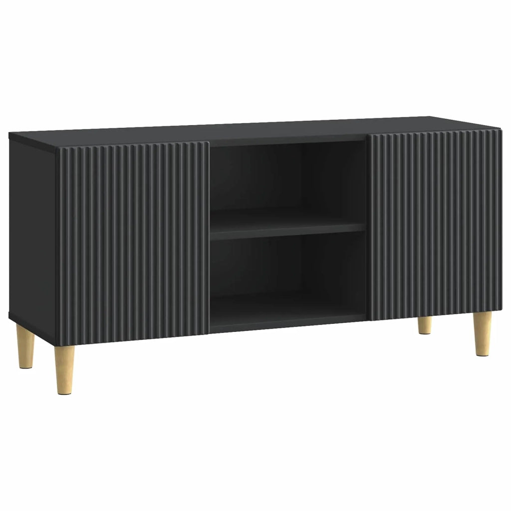 Mobile TV Nero 102 x 34,5 x 50 cm Legno ingegnerizzato
