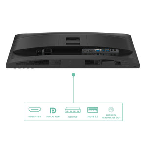 Monitor aoc lcd ips 120hz 23.8 wide frameless 24p4u 4ms mm fhd 1500:1 black reg.alt. vga hdmi dp 3xusb usb-c vesa ga fino:30/09