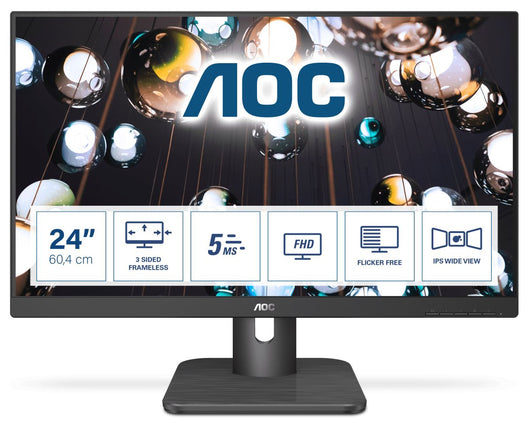 Aoc e1 24e1q monitor pc 60,5 cm (23.8") 1920 x 1080 pixel full hd led nero