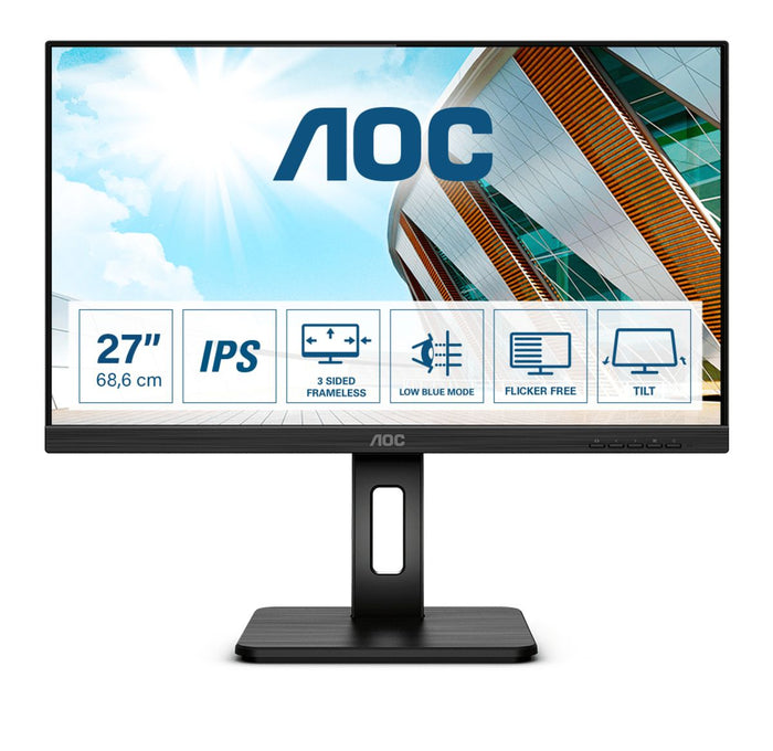 Aoc p2 q27p2q led display 68,6 cm (27") 2560 x 1440 pixel quad hd nero