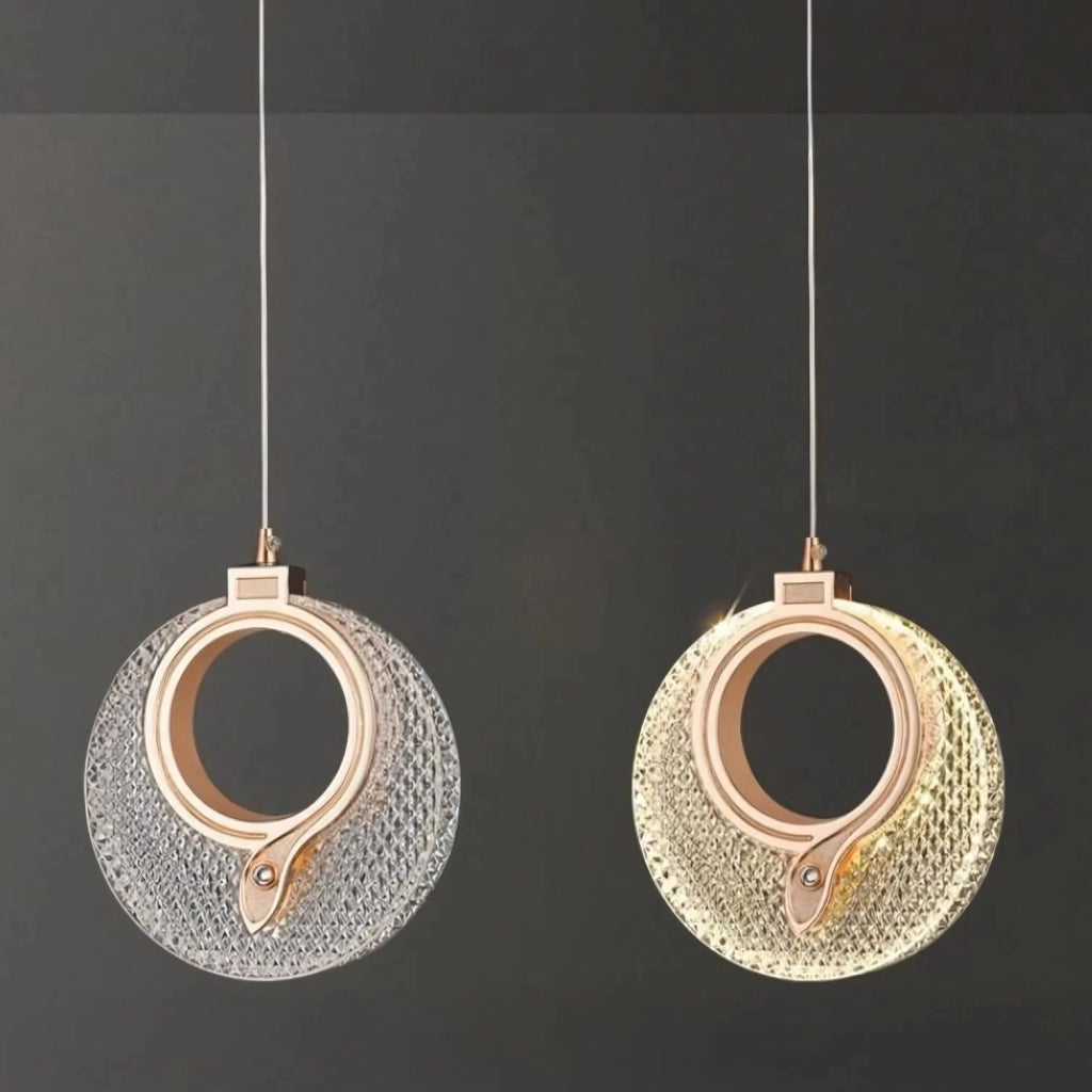 Lampadario A Sospensione In Cristallo Lhj110-1cp Light Rose Gold