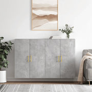 Mobili a Parete 2 pz Grigio Cemento 69,5x34x90 cmcod mxl 94129