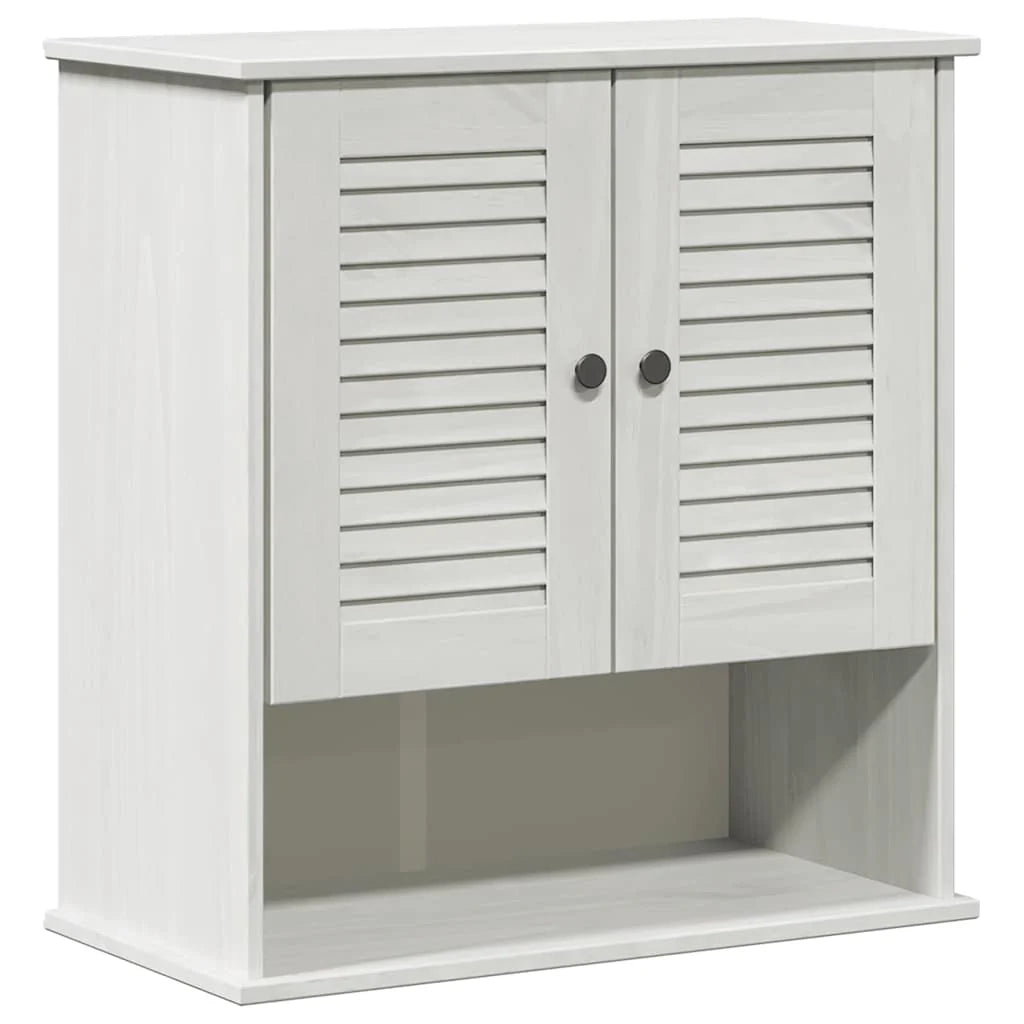 Mobiletto da bagno moderno da parete con pratico spazio di archiviazione 67,5 x 34 x 71,5 cm pino bianco massiccio 02_0057918